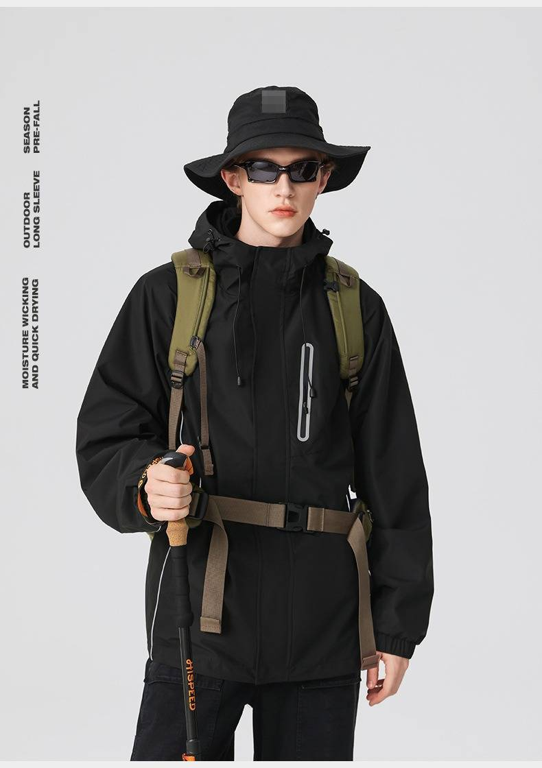 Men's Winter Windproof Waterproof Outdoor Jacket - Lightweight Thermal Insulated Coat For Hiking, Skiing & Urban Wear_voghion.com