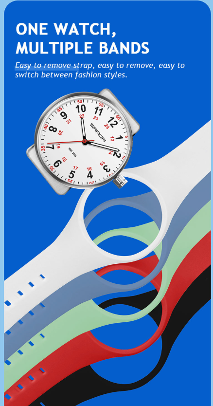 Orologio sportivo casual al quarzo da uomo e da donna con lancette luminose, resistenza all'acqua fino a 30 m, cinturino in silicone, orologio sportivo al quarzo con quadrante rotondo_voghion.com