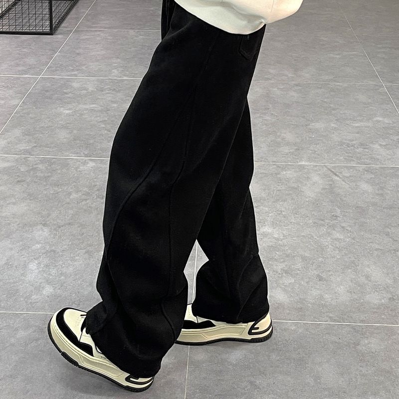 Men's Cargo Jogger Pants - Heavyweight Fleece-Lined Straight Leg Sweatpants For Casual & Sporty Look (Regular/Winter, Multiple Colors & Sizes)_voghion.com