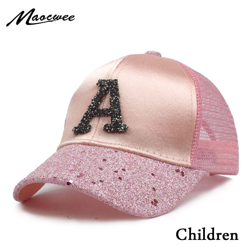 Armsad laste pesapallimütsid, beebitüdrukud, päikesesirmiga poisid, Snapback-mütsid, täht A, hip-hop mütsid, laste suvine võrgusilma müts_voghion.com