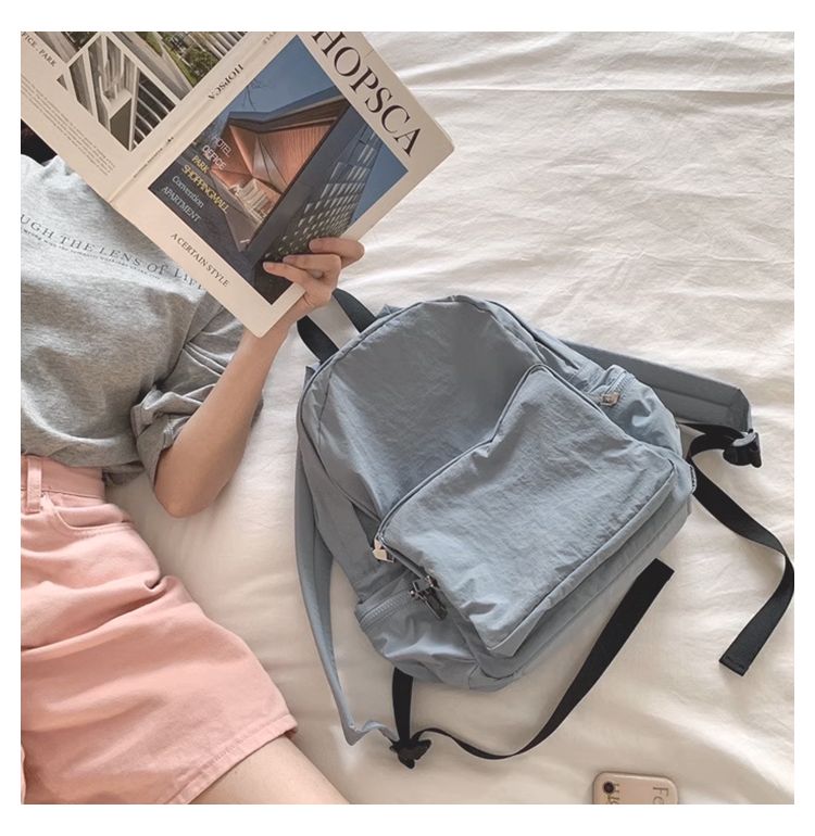 Clakae K-style Outdoor Casual Nylon Backpack_voghion.com
