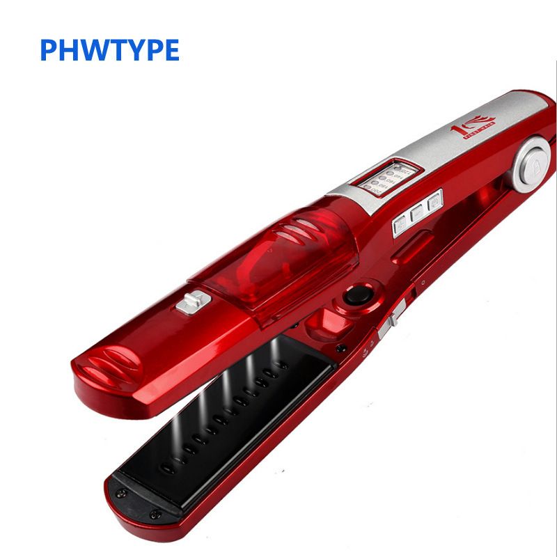 Piastra e arricciacapelli a vapore, Cura e idratazione dei capelli a vapore, Piastra lisciante per capelli lisci, Piastra elettrica per capelli_voghion.com