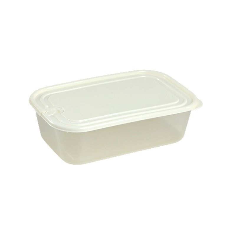 Frischhaltebox aus lebensmittelechtem Kunststoff, kleine rechteckige, tragbare Lebensmittelschale, versiegelt_voghion.com