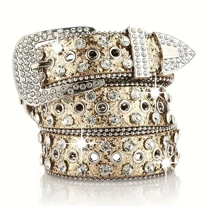 Punk trendy Jeans Gürtel fir Männer a Fraen, High-End Stil Gürtel_voghion.com