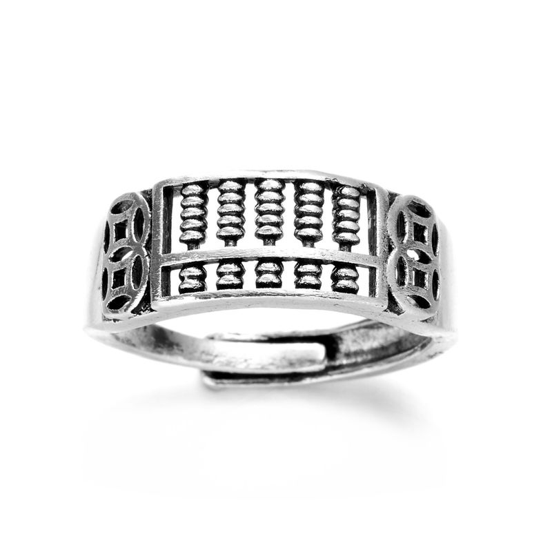 New Style Creative Bead For Men And Women Hollow Copper Coin Abacus Open Ring_voghion.com