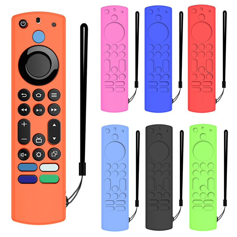 Xinweiqing Protective Case All-inclusive Soft Silicone Control Cover Replacement for Frie TV Alexa Voice Remote_voghion.com