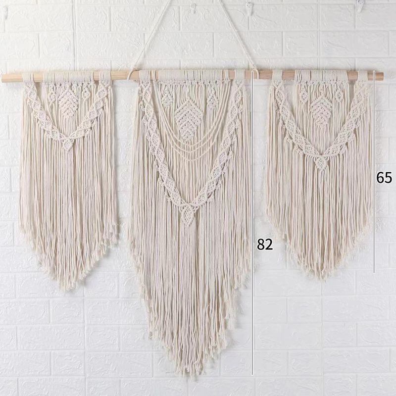 Nuova tenda divisoria per porta a tre sezioni in stile bohémien, semplice e decorativa, intrecciata a mano, staccabile_voghion.com