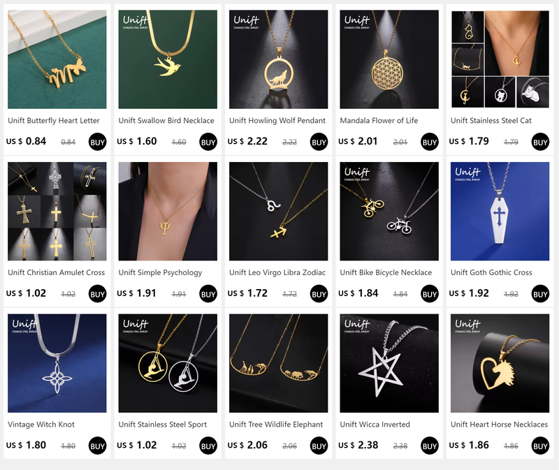 Fashion Unift Howg Pendant Necklace for Women Tibetan Wolf Patronus Amulet Charm Trendy Punk Stainless Steel Choker Jewelry Gift_voghion.com