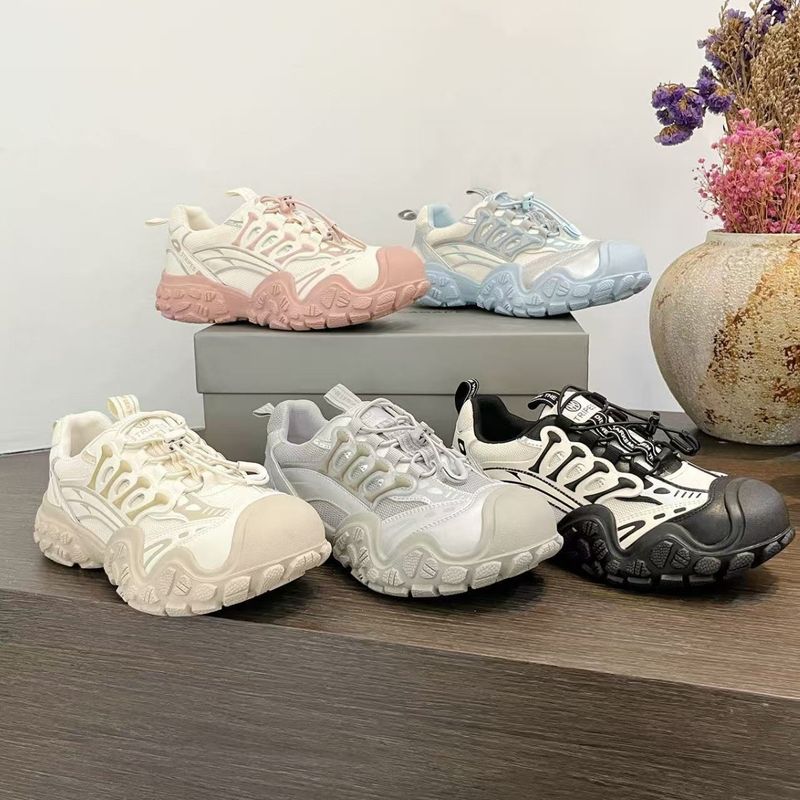 Cute And Unique Thick-Soled Outdoor Hiking For Women 2025 New Breathable Non-Slip Casual Sports Dad Shoes_voghion.com