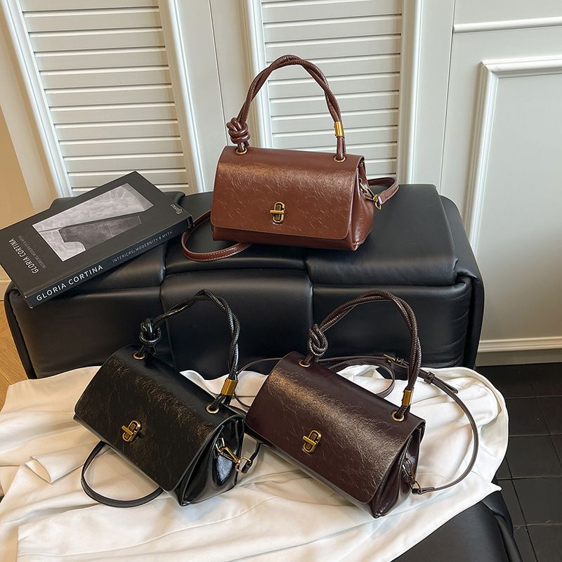 Mini Cowhide Solid Color Commuter Style Messenger 2025 New Chain Clutch Shoulder Underarm Bag For Women_voghion.com