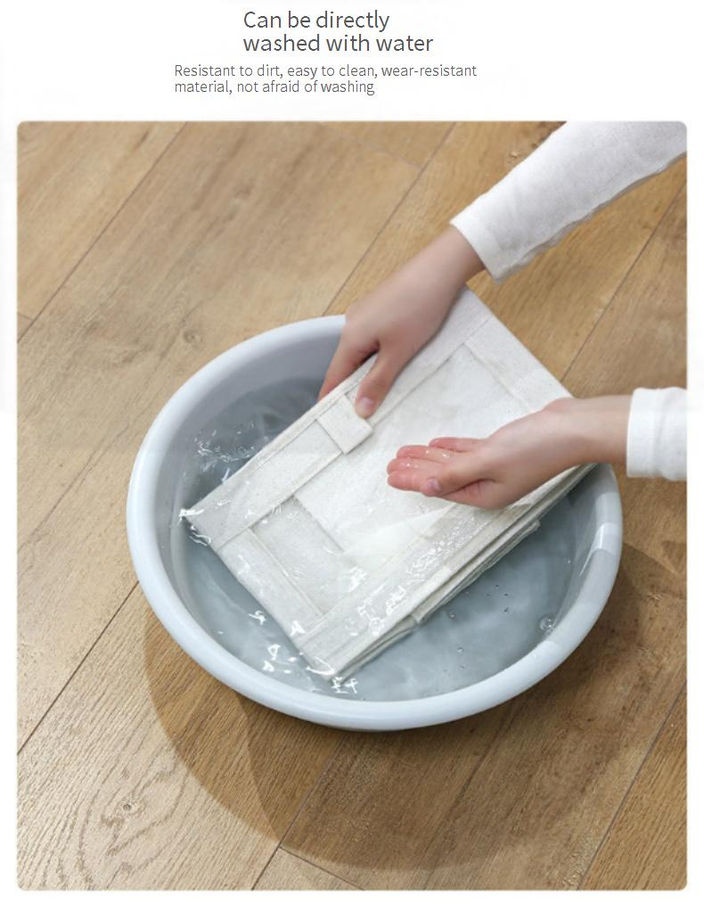 Foldable Fabric Storage Bin - Large Capacity Closet Organizer For Underwear & Clothes (Breathable, Space-Saving, Multi-Use)_voghion.com