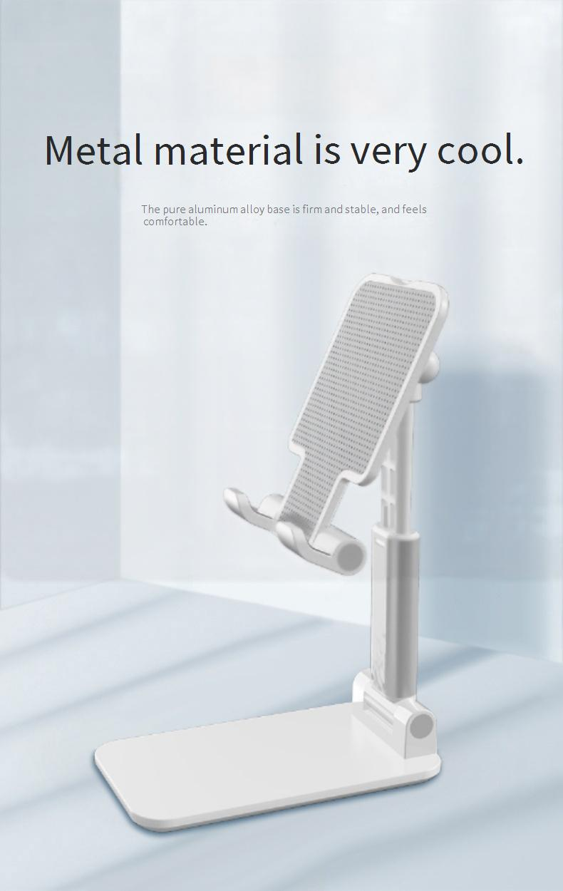 Adjustable Phone Stand Holder For Desk, Foldable & Extendable, Compatible With Smartphones & Tablets, Perfect For Online Classes, Live Streaming_voghion.com