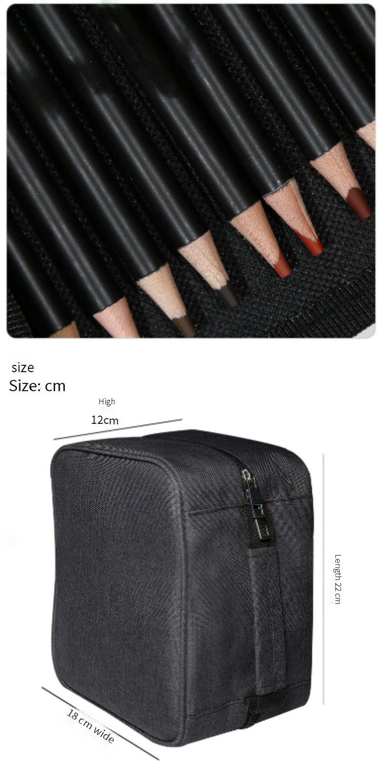 Professionelles Buntstifte-Set auf Ölbasis mit 180 Farben für Künstler, zum Skizzieren, Kritzeln und Ausmalen – Härtegrad HB, leuchtende Pigmente, Nylonetui_voghion.com