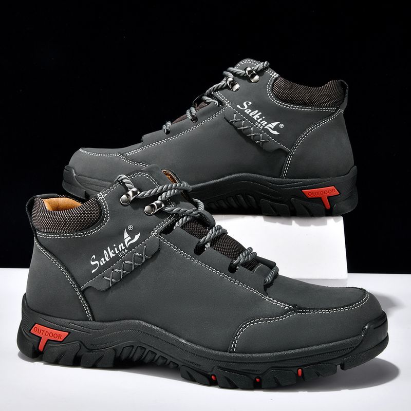 6658 Microfiber Men's Martin Boots Chelsea Range Grey, Choose Size And Tell Seller_voghion.com