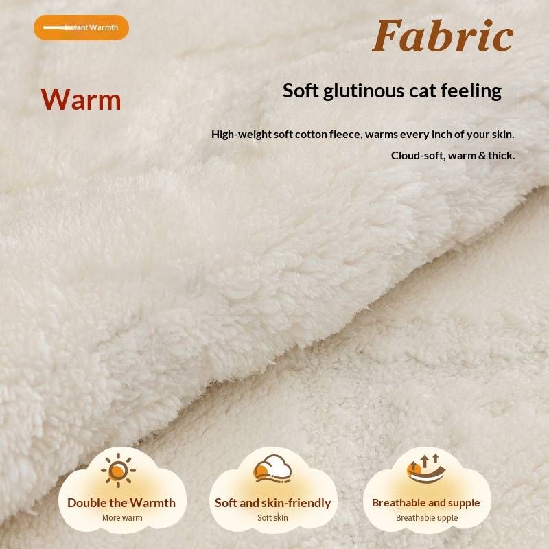 Wavy Jacquard Cotton Fleece Sofa Cushion, Winter Fluffy Chair Cushion Cover – Soft & Cozy Universal Fit For Sofas, Recliners & Armchairs_voghion.com