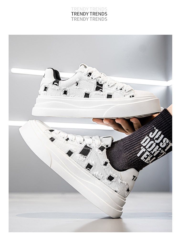 2025 Summer Breathable Fashion Simple Invisible Height Increasing Comfortable Versatile Trendy Sports Casual Sneakers_voghion.com