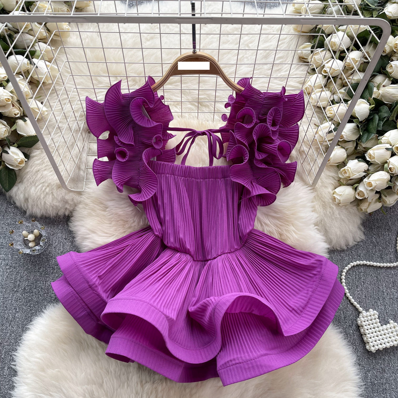 Damenbekleidung Modische und einzigartige Oberteile für Damen im Frühling und Herbst, neue Styles 1 Design-Sinn, gerüschter, plissierter Hemdtrend mit Bindegürtel in der Taille_voghion.com