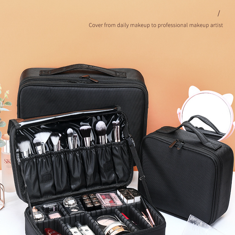 Organizador familiar de gran capacidad, bolsa de cosméticos, caja de herramientas portátil para tatuajes, manicura y maquillaje_voghion.com