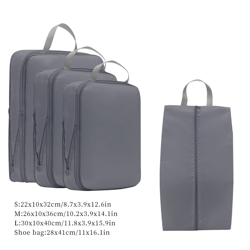 7-Piece Travel Organizer Set - Waterproof Cosmetic & Underwear Storage Bags For Luggage Foldable Laundry Pouches With Hanging Hook_voghion.com