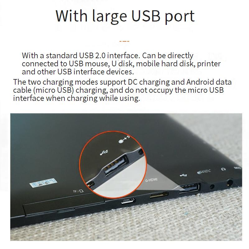 Fickness DS101 10.1" 2-in-1 Windows 10 Industrial Tablet PC, Detachable Notebook For Stock Trading & Office Work, IPS Screen_voghion.com