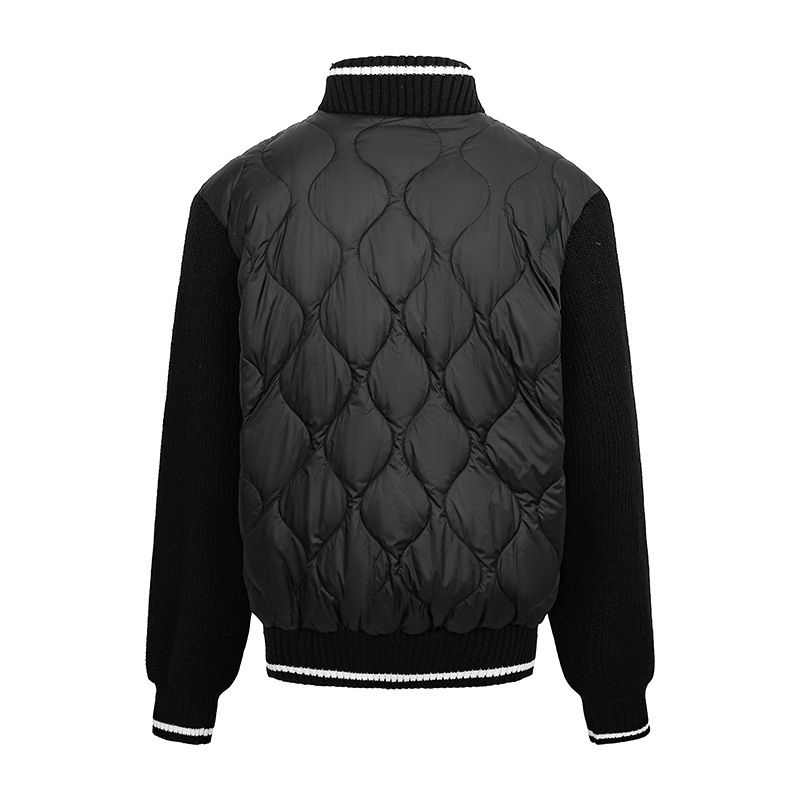 Men's Lightweight Down Jacket – Feather Filling Coats, Slim Fit, Black/Beige/Blue Men's Clothing_voghion.com