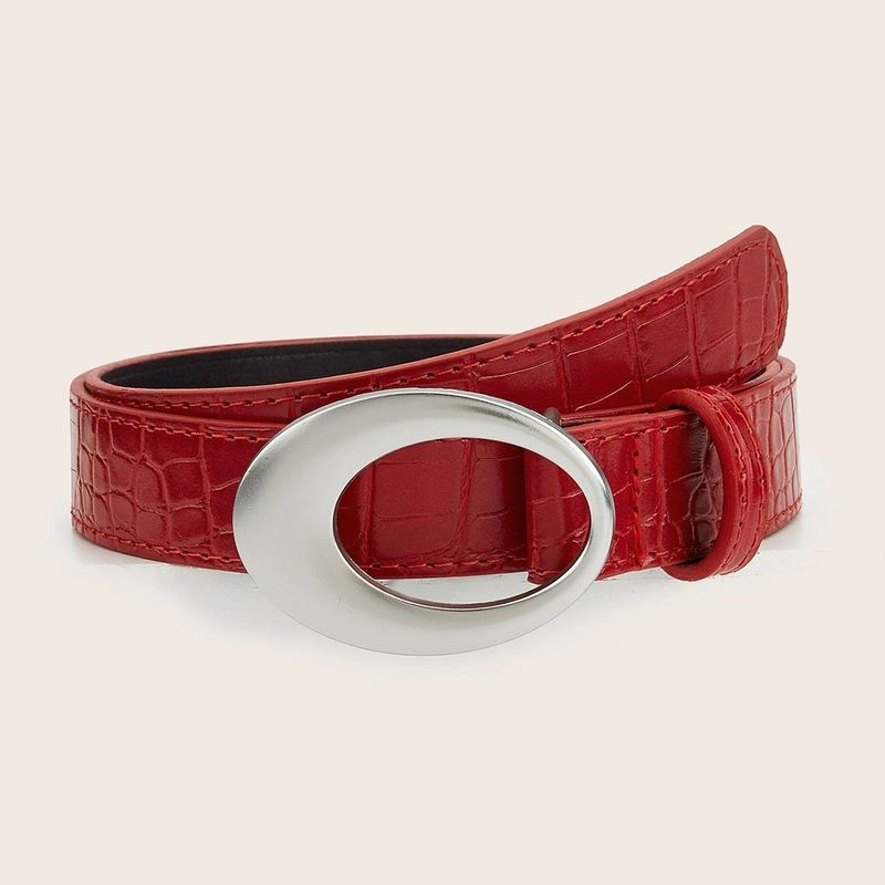 Instagram style American millennial spicy girl crocodile pattern red be, simple luxurious, casual and versatile Y2K_voghion.com