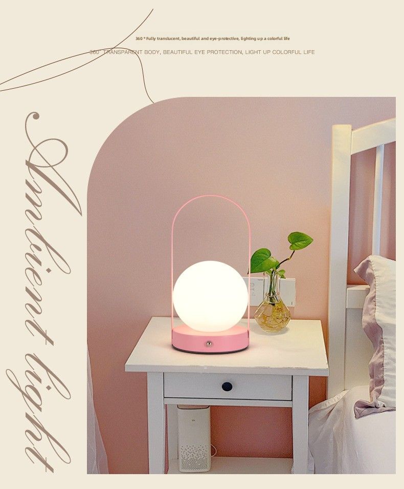 Nuova lampada da tavolo ricaricabile touch da comodino per camera da letto, da campeggio, da esterno, portatile, regalo di nozze, luce eterna_voghion.com