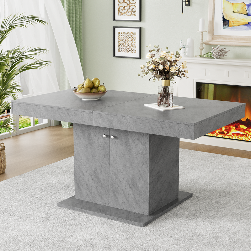 Estisch 140/180x80cm con stauraum, Betonoptik_voghion.com