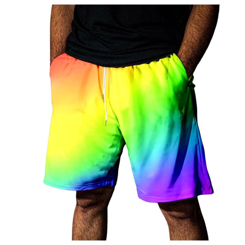 Pantaloncini sportivi casual da spiaggia con elastico in vita, stampati in 3D, di qualità imbattibile, 2025 da uomo_voghion.com