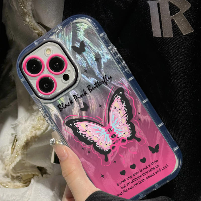 Gradient Butterfly 16e Protective 16plus Ultra-Thin High-Quality 14Pro Mobile Phone Case_voghion.com