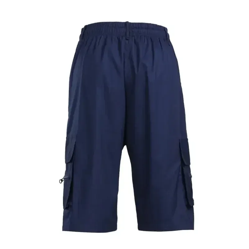 Herrshorts med EKG-tryck och hjärtslag – taktisk design med fyra fickor, snabbtorkande, rynkfria tyg och förstärkt stretch._voghion.com