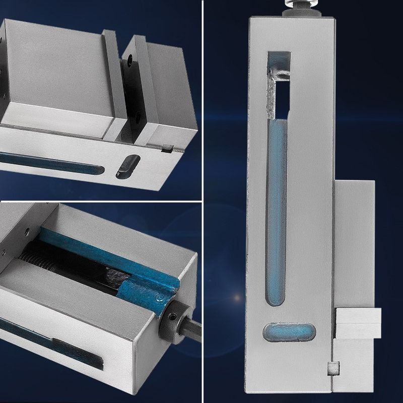 Clamp Cast Vise Milling Vise 19KN Clamping 100mm Bench 4 Vise Iron Clamping Material Milling Max Machine Force Nodular Vise_voghion.com