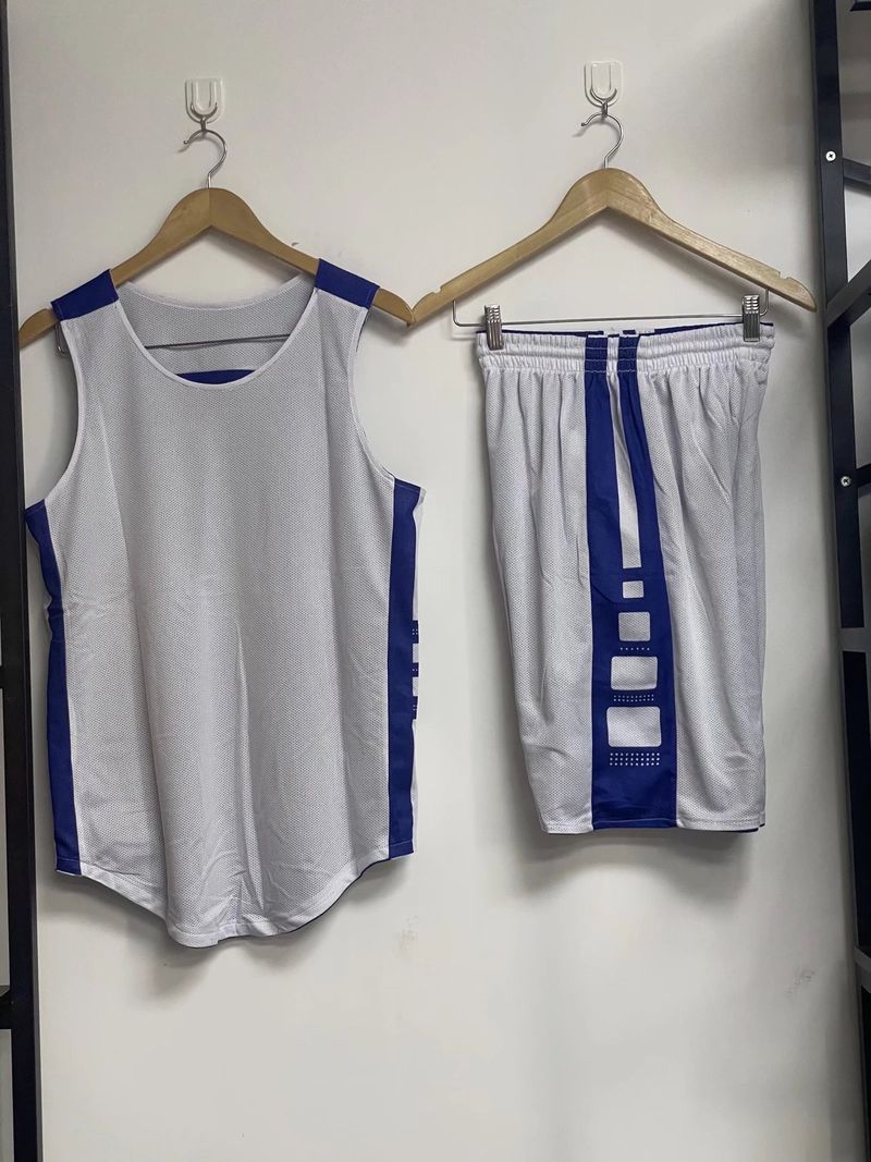 Double sided basketball suit, men's game sports team adult training uniform, printed vest, double-sided jersey_voghion.com