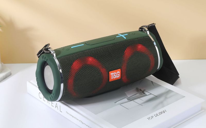 TG642 wireless Bluetooth subwoofer high volume outdoor portable waterproof car dual color light speaker_voghion.com
