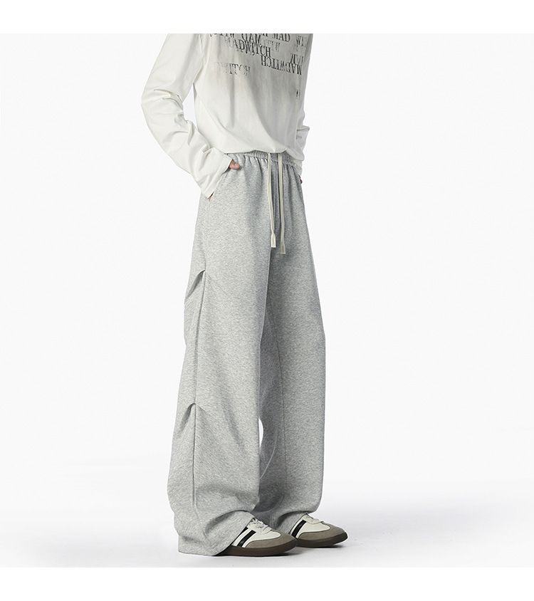 Lässige Jogginghose für Herren – Winter-Cargohose mit Fleecefutter und Fallschirm, geradem Bein und elastischer Taille für Streetwear und täglichen Komfort_voghion.com