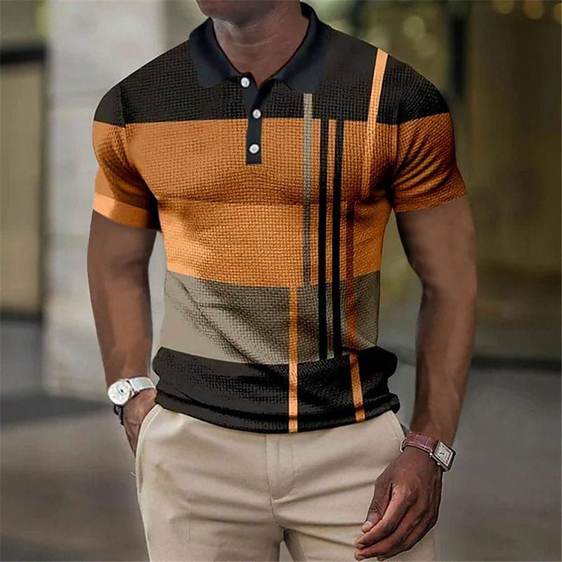 2025d 2024 Summer Trend Fashion Casual Men's Short Sleeve 3D Printed Button Golf Polo Shirt_voghion.com
