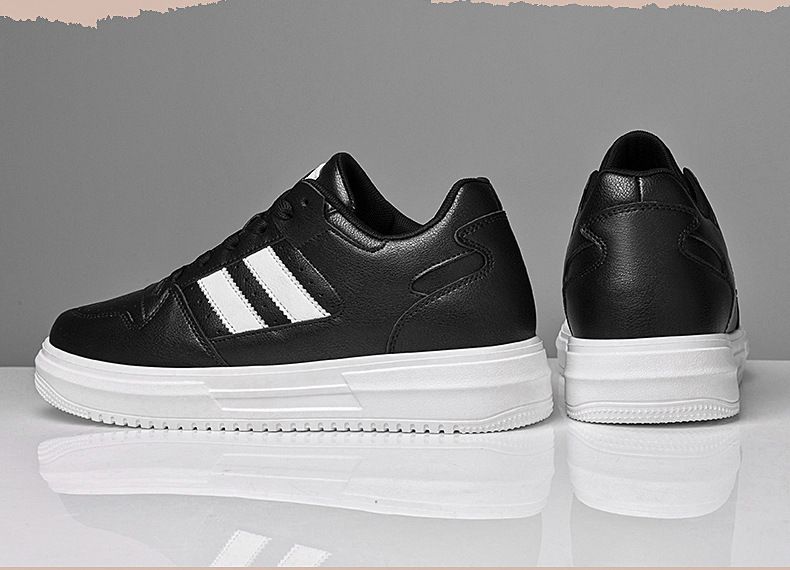 Unsichtbare Höhenvergrößerung Herrenschuhe Lässige kleine weiße Boardschuhe Atmungsaktive, abriebfeste, rutschfeste dicke Sohle_voghion.com