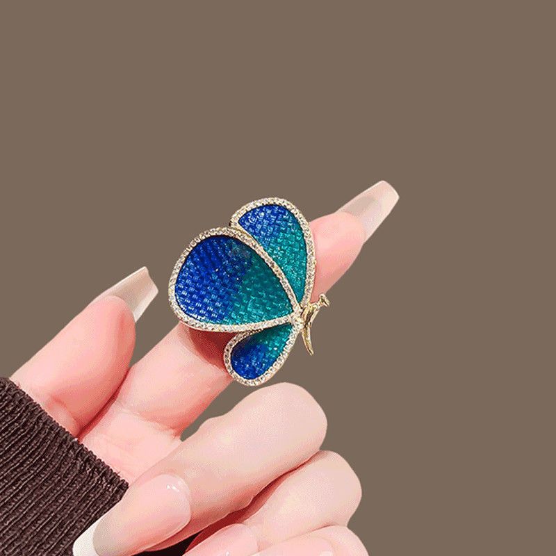 Design Fashionable New Butterfly Corsage Pin Versatile Suit Anti-light Temperament Brooch Accessories Simple_voghion.com