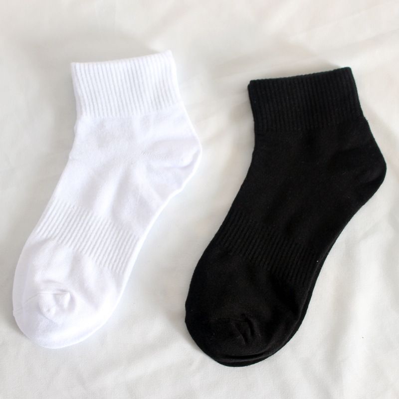 Chaussettes de sport prêtes à l'emploi Chaussettes hautes pour femmes Chaussettes basses de course à pied et de randonnée Chaussettes courtes en coton absorbant l'humidité pour femmes_voghion.com