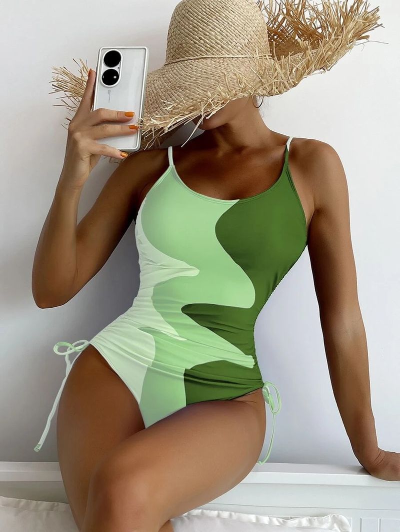 Maillot de bain pour femme, couleur unie_voghion.com