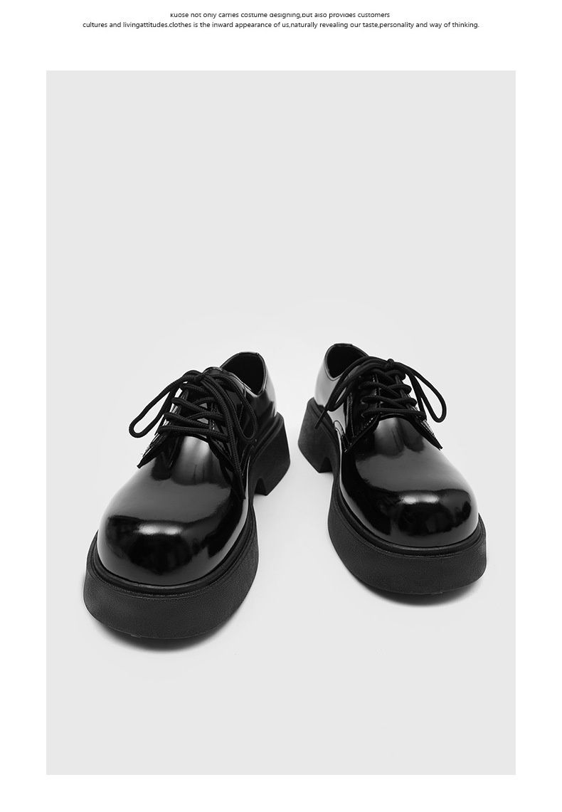 Voyage Large Leather Couple Style Japanese Short Boots 2025 Spring New Derby High Appearance Teen Boys Shoes Dropshipping_voghion.com