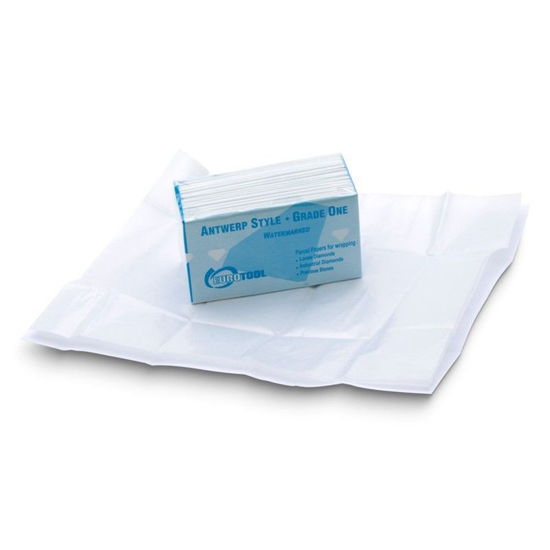 Pkg 100 White/White Watermarked Antwerp-Style Diamond Paper_voghion.com