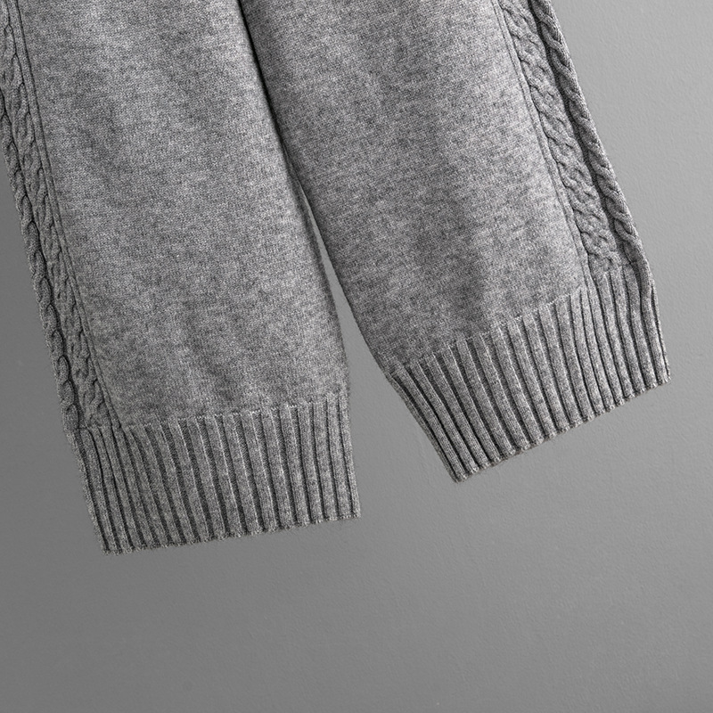 Women's fashion casual knit suit pants loose sweater wide leg trousers long pants two-piece set_voghion.com