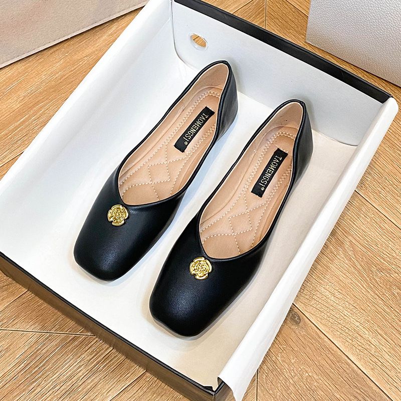 563 Huidong County Daling Yixin Da Casual Camellia Flat Women's High-End Soft Sole Single Shoes_voghion.com