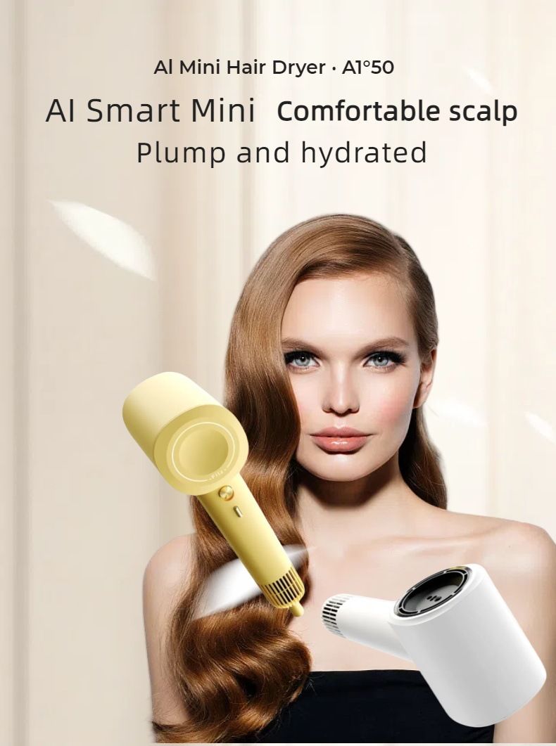 1300W Ionic Hair Dryer – Salon-Grade AC Motor Blow Dryer With Dual Heat/Cool Settings, Ultra-Quiet 55dB, CE/UL/FCC Certified_voghion.com