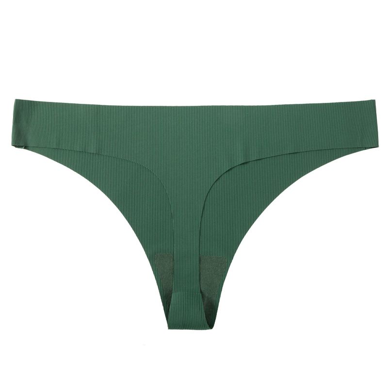 2025d Meisjes Sexy Ultra Elastische Naadloze Eendelige Katoenen Kruis Damesondergoed Lage Taille String_voghion.com