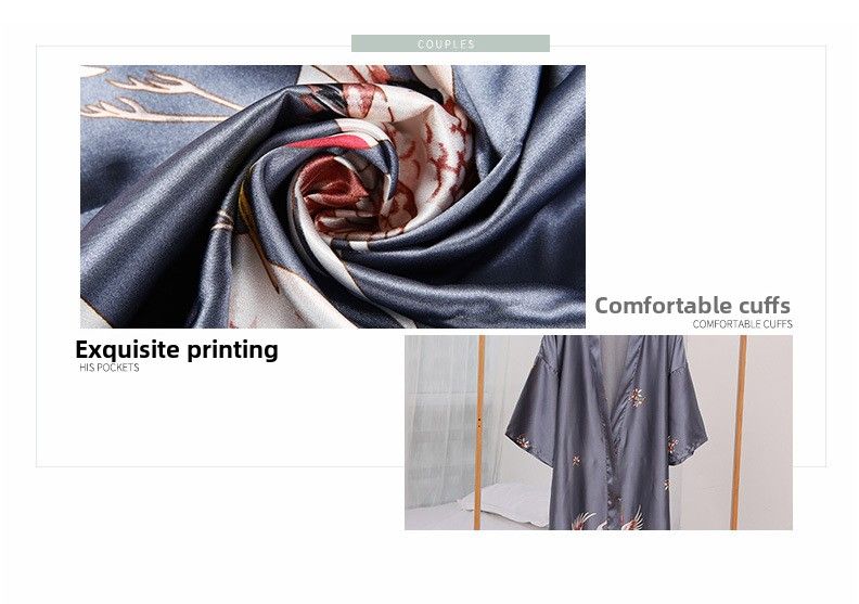 Temperamentvoller Sommer-Chic: Mittellanges Nachthemd aus Eisseide für Damen – Sexy Design, große Größe, Bademantel aus Seidenimitat, ideal für die Brautvorbereitung_voghion.com