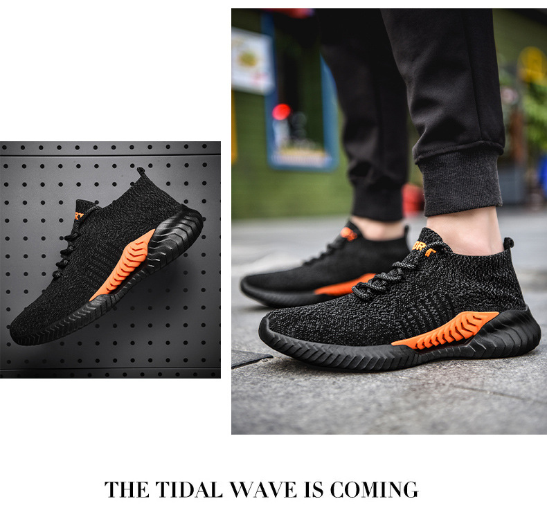 Suvised meeste kingad vabaaja spordijalatsid Uued kingad Meeste moekingad sobivad kõik kokku lendavad võrkkingad meeste kookospähkli kingad_voghion.com