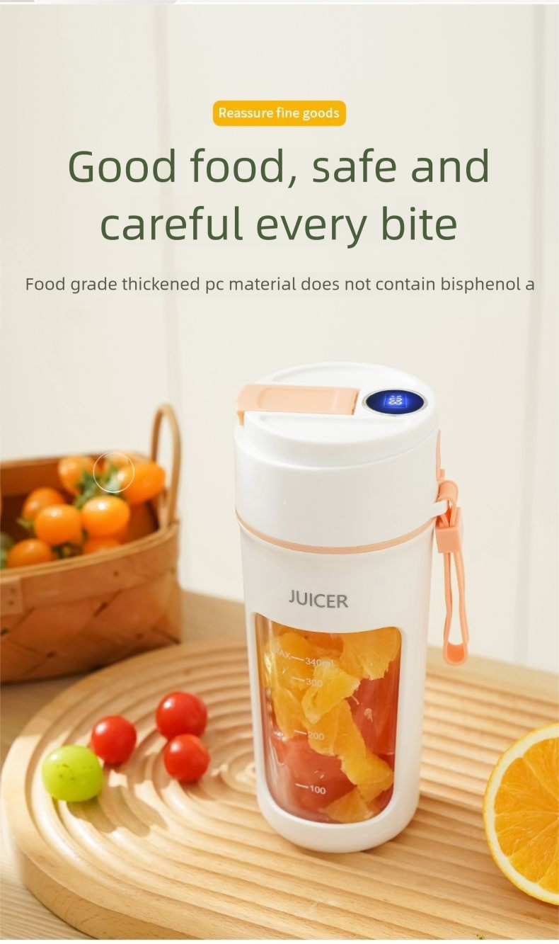 Wireless Charging Portable Juice Cup Multi-Functional Household Fruit And Vegetable Juicer_voghion.com