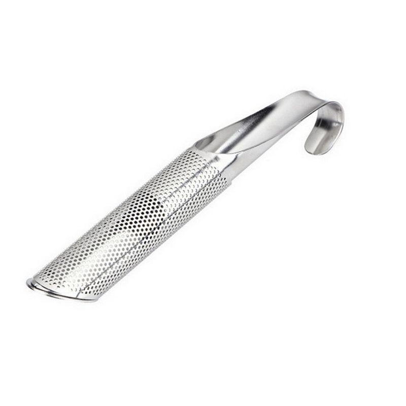 2Pcs Kitchen Accessories New Tea Strainer Amazing Stainless Steel Infuser Pipe Design Touch Feel Holder Tool Tea Spoon Infuser Filter_voghion.com